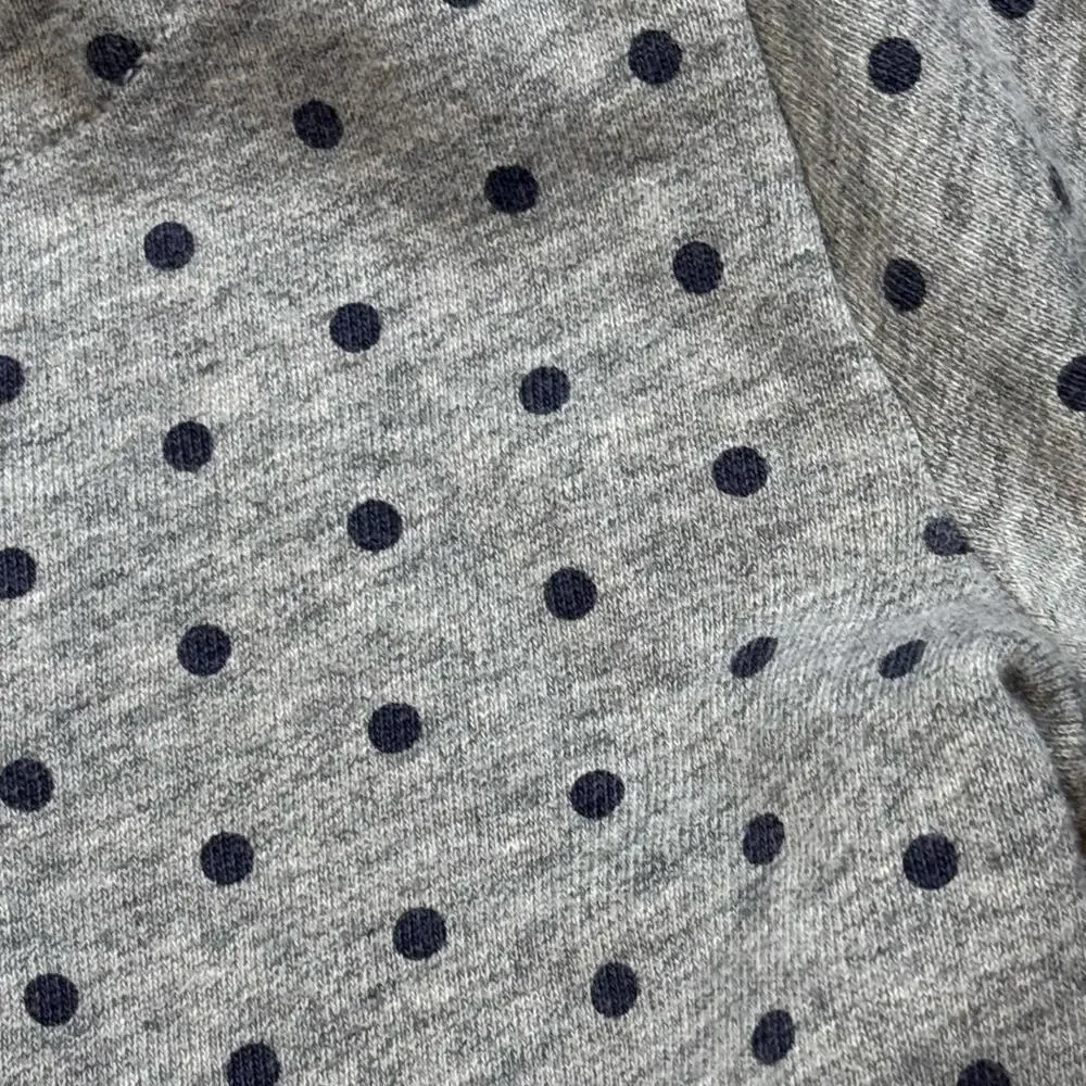 Crewcuts Casual Cardigan Grey Polka Dot Size 12